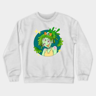 Three Eyed Slime Monster Girl Crewneck Sweatshirt